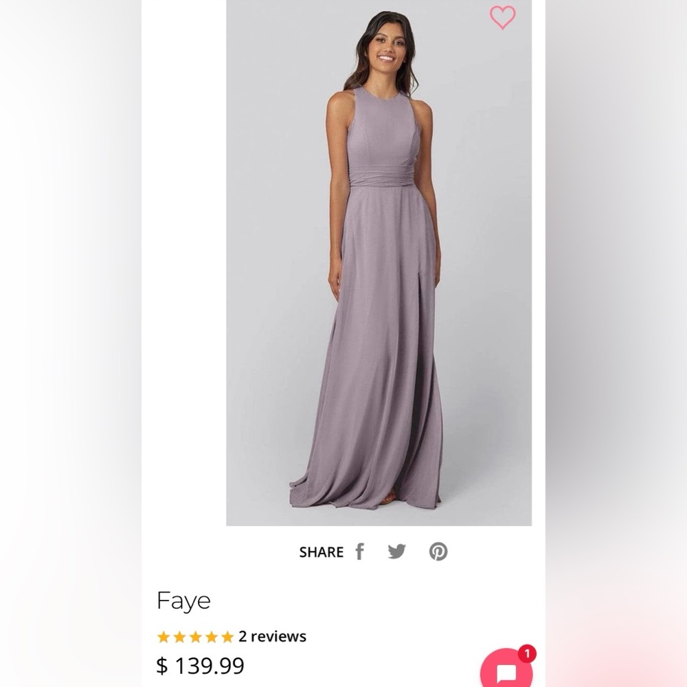 Kennedy Blue Faye French Lilac Maxi Dress